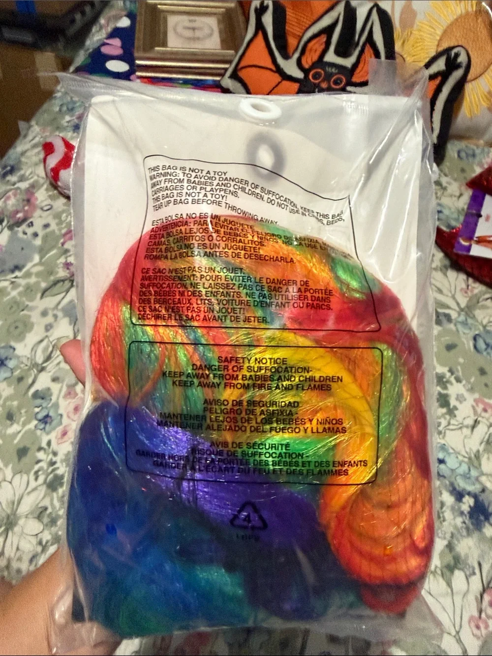 Halloween Rainbow Unicorn Wig - Multicolor